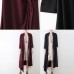 New side closure cotton cardigans long maxi coats causal clothing original